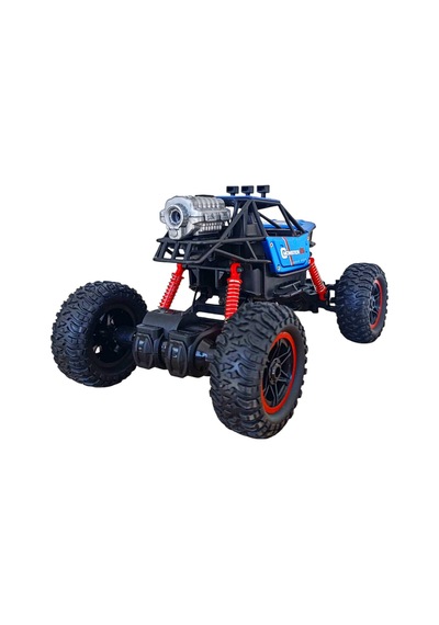 Duman Atan Uzaktan Kumandalı Şarjlı Full Fonksiyon Canavar Rock Crawler 26 Cm. Mavi