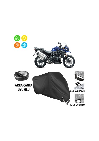 Triumph Tiger Explorer 1200 Motosiklet Brandası ( Kilit Uyum-Siya