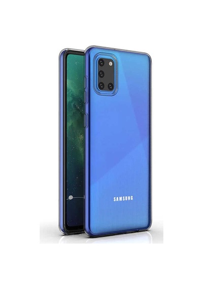 Samsung Galaxy Uyumlu A31 Kılıf Şeffaf Silikon Süper