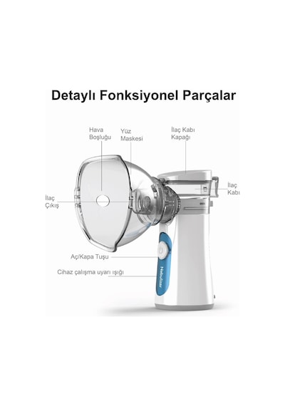 Freely Un300 Taşınabilir Mesh Nebulizatör