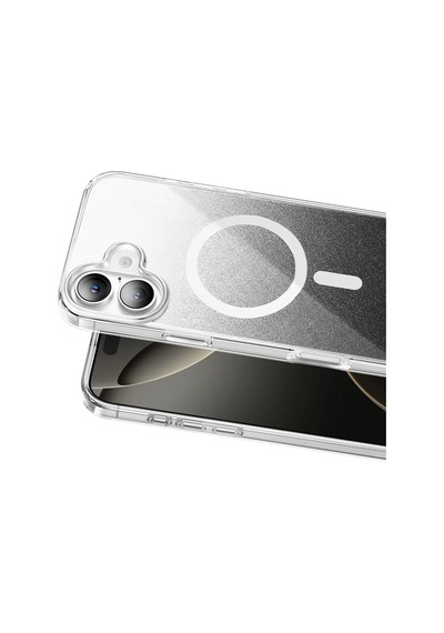 Onegif Apple İphone 17 Uyumlu Sora Simli Magsafe Kapak - Siyah Çok Renkli