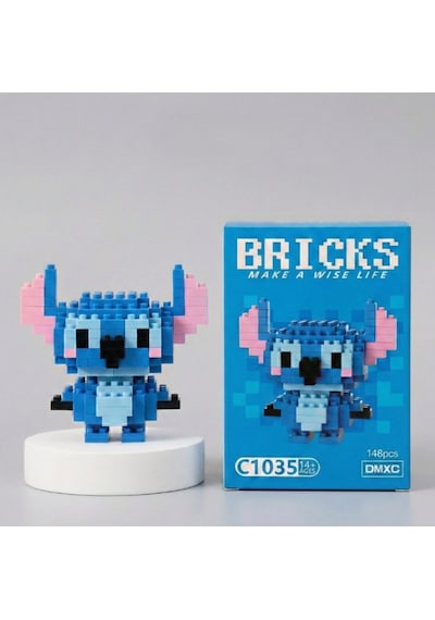 Bricks 3d Puzzle Yapı Blokları Seti - Stitch