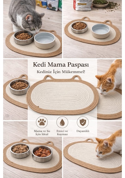Kedi Köpek Su Ve Mama Paspası