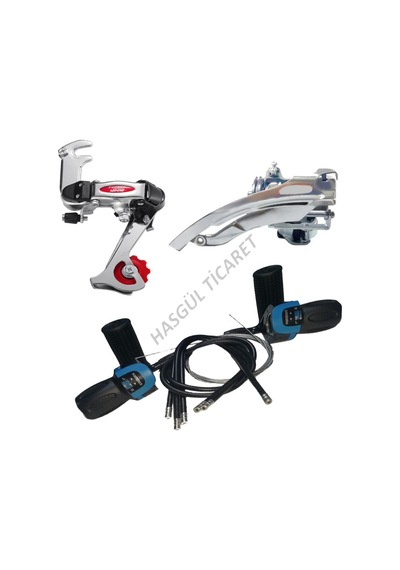 HSGL ÖN ARKA ATTIRICI RENKLİ VİTES KOLU SET Mavi - Beyaz - Kırmızı