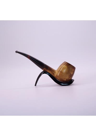 Klasik Düz Model El Yapımı Lületaşı Pipo Blok Meerschaum Gövde Akrilik Ağızlık Özel Seri