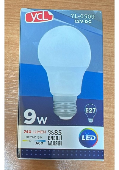 Ycl Yl-0509 Led Ampul 9 Watt Beyaz Işık 12 Volt