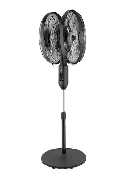 Fakir Duoflow Çift Başlıklı Vantilatör Siyah 50w