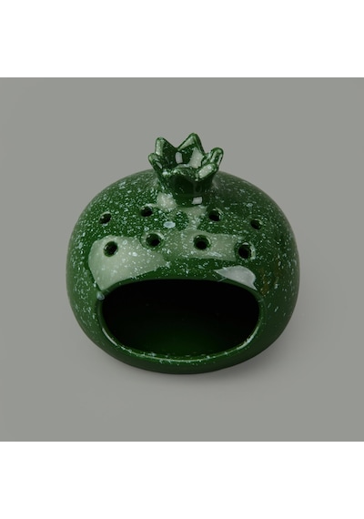 Deco Melograno Buhurdanlık - Yeşil - 10 Cm Çok Renkli