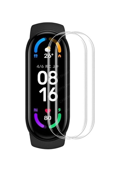Xiaomi Mi Band 7 Polymer Nano Ekran Koruyucu - Şeffaf Renkli