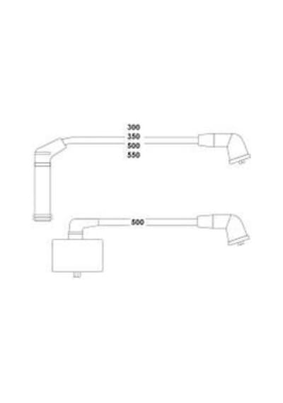 Hellux Hbk.3195 Buji Kablosu Hyundaı Accent 1.3l G4eh 4g13 Karbüratörlü 95-99 / Getz 1.3l Sohc 01-03 - Bobin Kablolu Şapkalı Tip 2750122c00-2750122c01-2750122c10 1 Takım