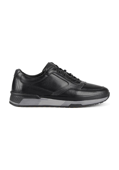 Siyah Erkek Deri Günlük Sneakers Corippo Siyah
