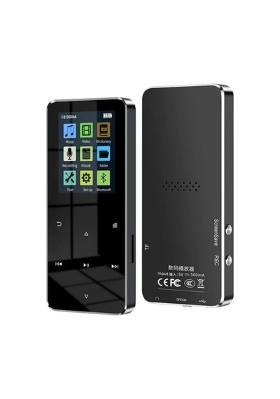 Bluetooth Lu Mp3 Mp4 Çalar Fm Radyolu Şarjlı Mp4 Player Dahili Hoparlör 8gb Hafızalı Müzik Çalar