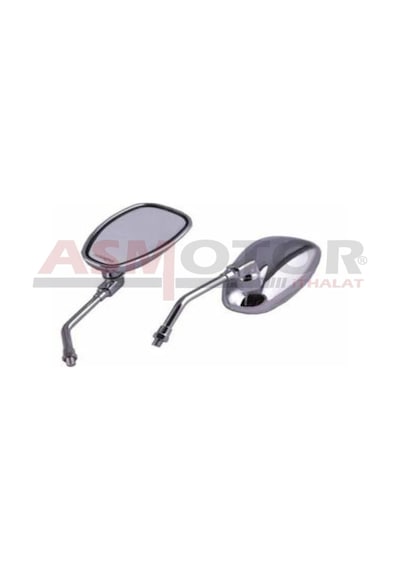 Motosiklet Ayna Takımı Nikel Oval 10 Mm.