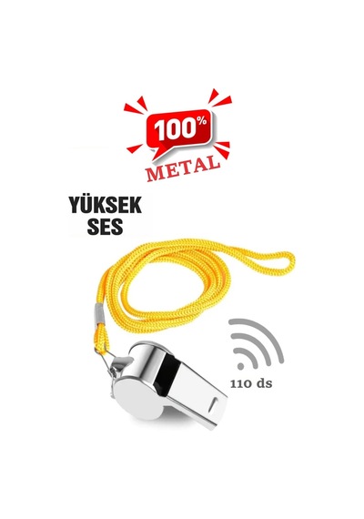 Metal Düdük - 110 Desibel 4915