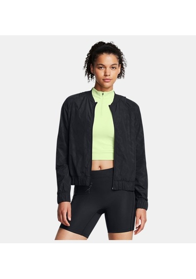 Kadın Ua Run Anywhere Ceket 1386346-001 Black Black White Beyaz - Siyah