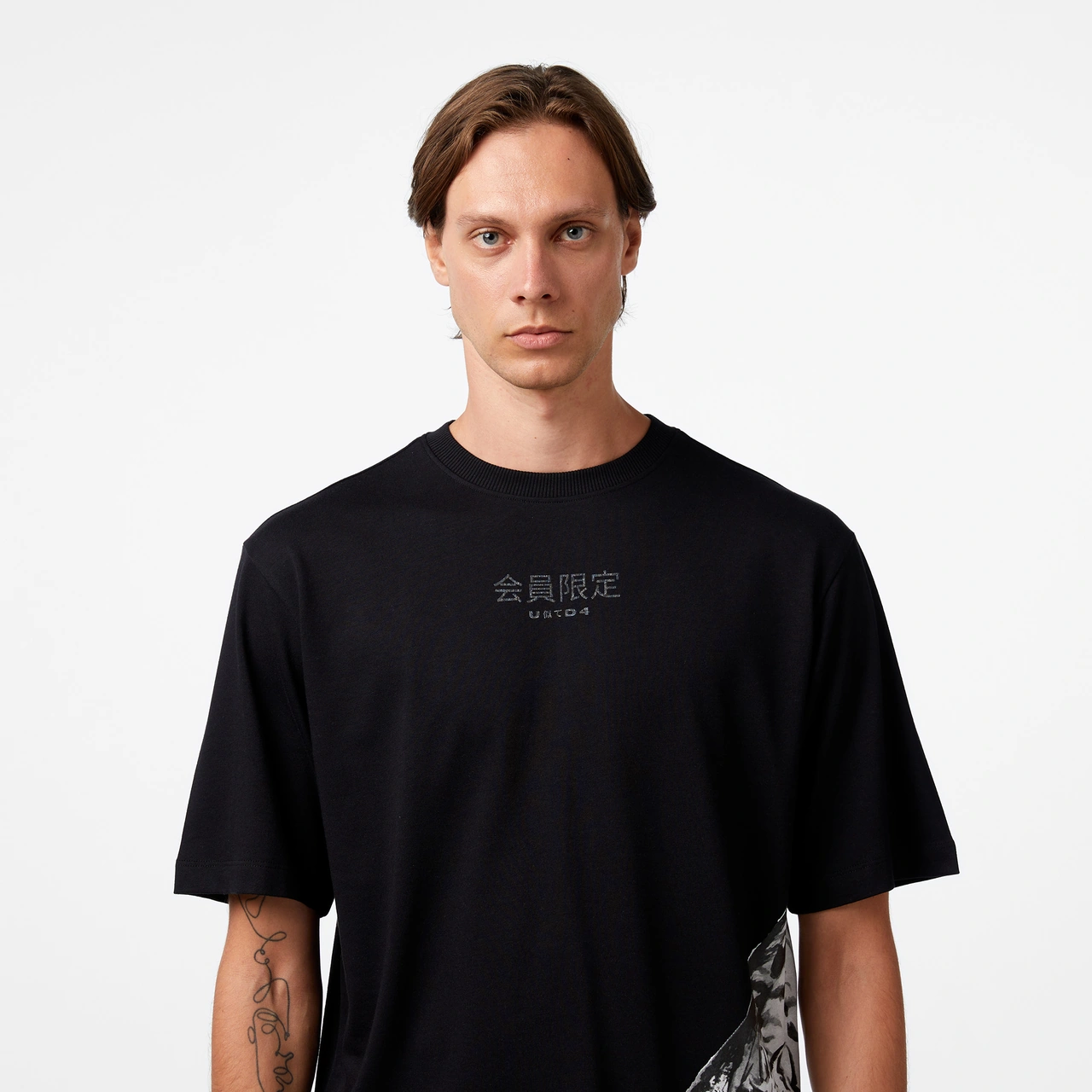 United4 Unıted4 Classic Erkek Siyah T-shirt Ft-duna SIYAH