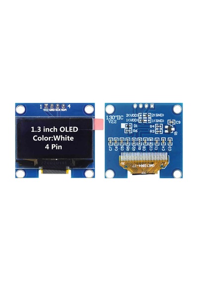 1.3 Inch Iıc Beyaz Oled Lcd Modül I2c Seri 1.3 Ssh1106 Dc 3.3v 5v 128x64 Pixel Grafik Lcd Display