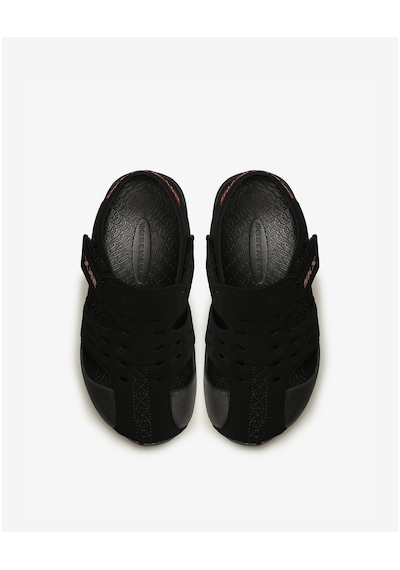 Skechers Side Wave Büyük Erkek Çocuk Siyah Sandalet 92330L Bkcc Siyah