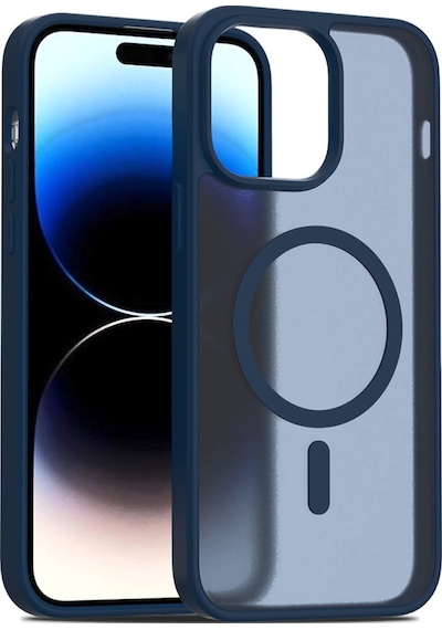 Joko Apple Uyumlu iPhone 15 Pro Max Kılıf Jota Seri Magsafe Kapak Lacivert