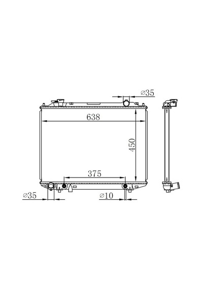 Brazing Radyatör Mazda B-2500 1985-1999 2,5d / 2,5d 4wd Wl2215200c 450x628x26 Mm. Bmz032026 Oris