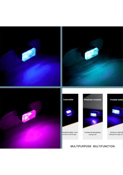 Omeniv 3 adet usb led lamba laptop otomobil notebook ambiyans
