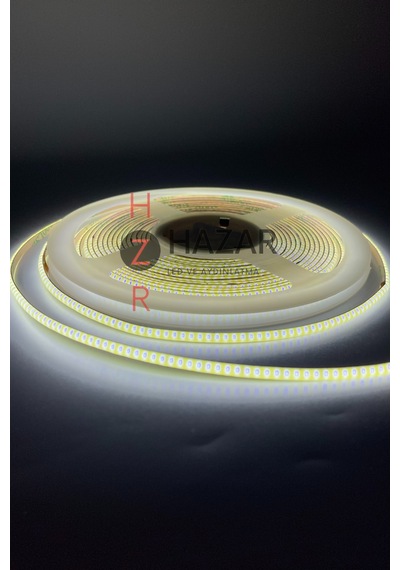 12 Volt 3mm 400 Ledli Esnek Cob Şerit Led Beyaz Ip20 5 Metre