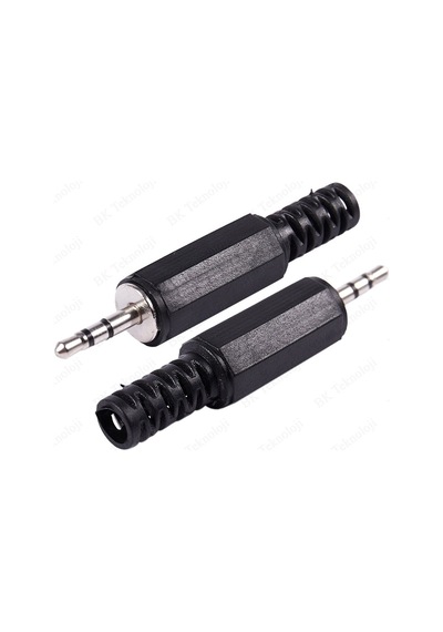 2.5mm Stereo Erkek Jak Lehim Konektörü
