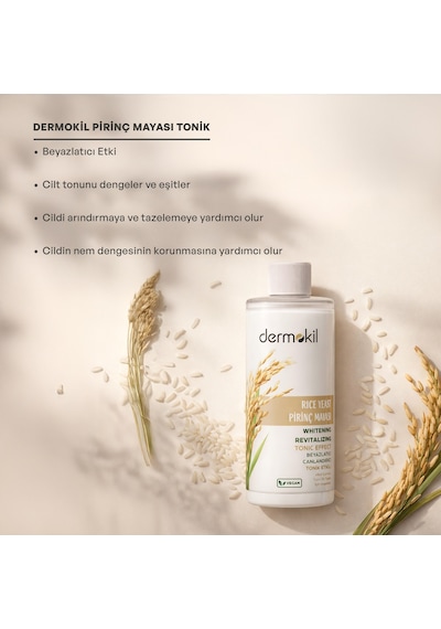 Dermokil Pirinç Mayası Beyazlatıcı Canlandırıcı Tonik 200 Ml
