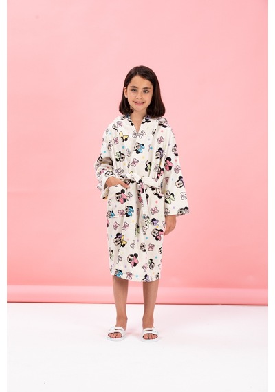 Özdilek Minnie Mouse Colours Disney Lisanslı Kapüşonlu Çocuk Bornozu 9/10 Yaş 433484 Krem Özdilek Minnie Mouse Colours Disney Lisanslı Kapüşonlu Çocuk Bornozu 9/10 Yaş 433484 Krem