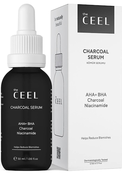 The Ceel Aha Bha Aktif Kömür Içeren Cilt Kusur Azaltıcı Niacinamide Etkili Siyah Serum 30 Ml