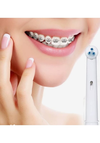 5D New White Oral B Uyumlu Ortodontik Clean Yedek Başlık