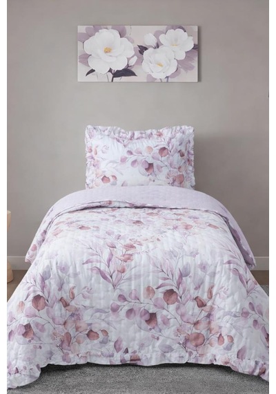 Violet Tek Kişilik Yatak Örtüsü 180x240 Cm Çok Renkli