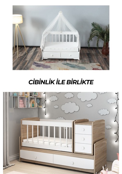Patiko Ms 290 Sonomo Büyüyebilen Beşik Cibinlikli Kahverengi
