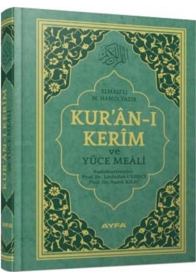 Cami Boy Kuran'I Kerim Meali Yeşil Ayfa Yayınları Ayfa Basın Yayı