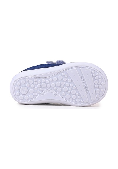 Kiko Kids Textile Cırtlı Erkek Bebek Spor Ayakkabı Lacivert