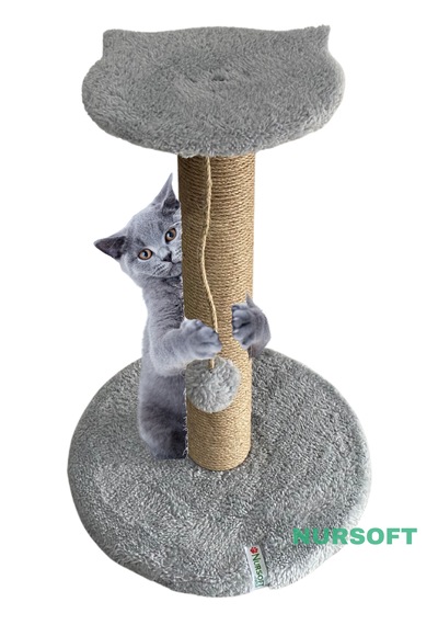 Nursoft Stepli Kedi Orijinal Jüt Halat İp Tırmalama Tahtası