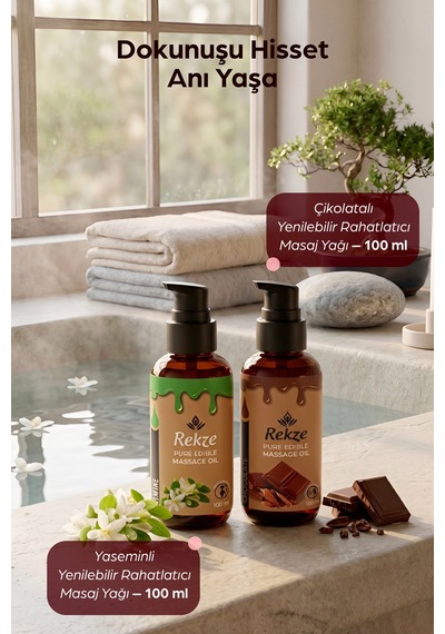 Çikolata & Yasemin Aromalı Masaj Yağı 100 Ml Aromaterapi, Nemlendirici Ve Romantik Etki - 745060868