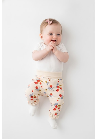 Tiffany Baby & Kids Strawberry Garden Organik Tasarımlı Patiksiz Alt Ekru