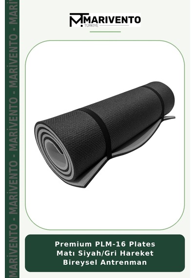 Premium Plm-16 Plates Matı Siyah/gri Hareket Bireysel Antrenman Siyah - Gri