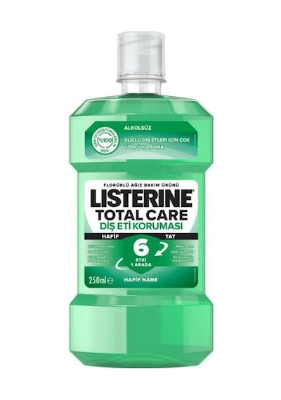 Listerine Diş ve Diş Eti Koruma Hafif Tat Ağız Bakım Ürünü Hafif Nane 250 ML