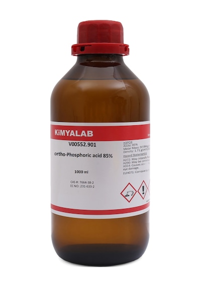 orto- Fosforik Asit 85% 1L Cam Şişe - ortho-Phosphoric acid