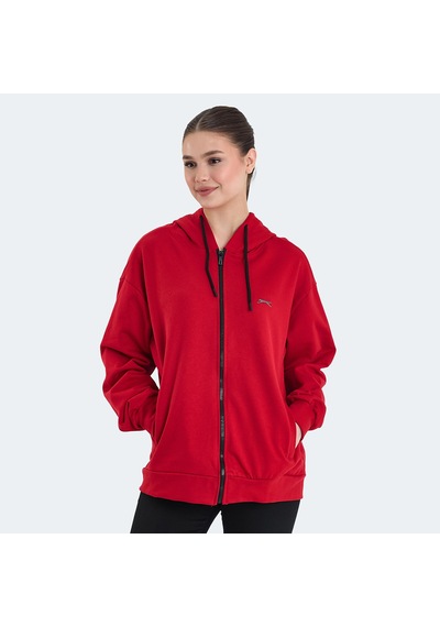 Slazenger KATHLEENA IN Kadın Sweatshirt Kırmızı