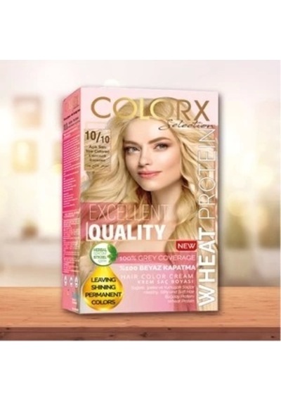 Colorx Saç Boyası Tekli Set - 10.10 Açık Sarı
