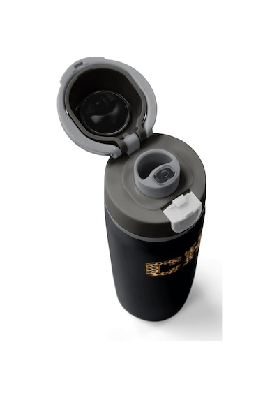 Coral High Siyah Leopar Ch Harf Desenli Pipetli Ve Direkt İçim Çelik Termos 800 Ml 38506 Siyah - Sarı