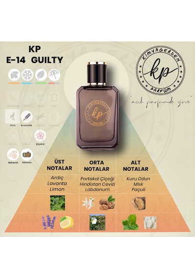 Kimyagerden E-14 Erkek Parfüm EDP 50 ML