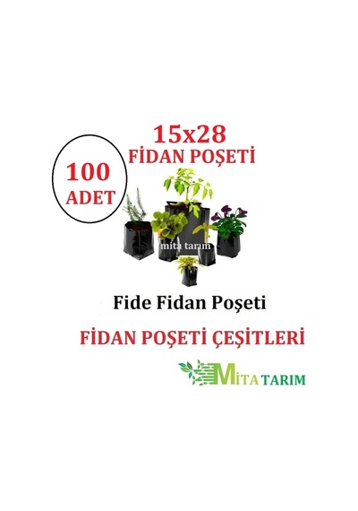Fide Fidan Poşeti 15 x 28 100 Adet