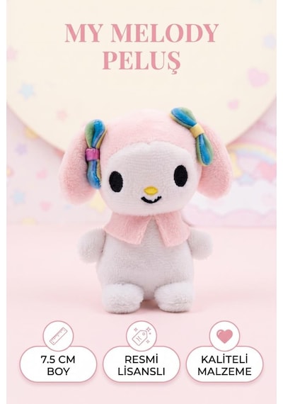 Gioc-hi Prezio-si Hello Kitty Peluş Serisi 7,5 Cm Sevimli My Melody Eğlenceli Oyuncak Çok Renkli