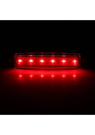 12 Volt Parmak Led Lamba - 10 Adet Kırmızı