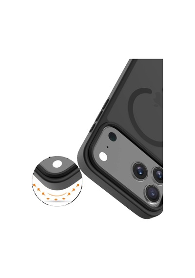 Joko Apple Uyumlu iPhone 17 Pro Max Kılıf Jota Seri Magsafe Kapak Siyah