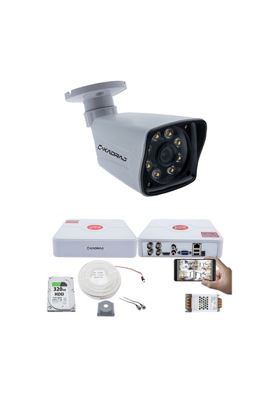 1 Kameralı Set - 5mp Sony Seculensli 1080p Full Hd Kdj-1s-8w-kk-p